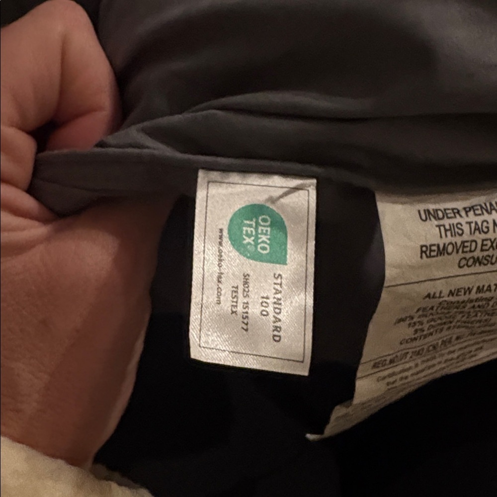 Luxurious Gray Down Comforter goose - Picture 3 of 4